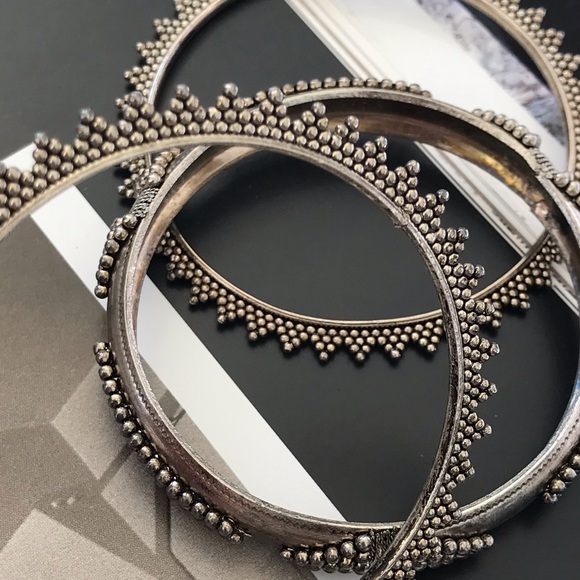Vintage Artisan Boho Bangle Set - Picture 3 of 7